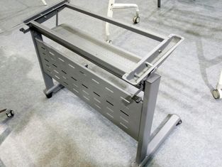 Cina Meja kantor logam lipat set lengkap dengan bagian atas MDF dan panel kesederhanaan 1200x400mm pemasok