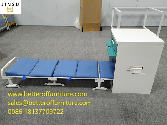 Cina Desain Baru Tempat Tidur Lipat Satu Orang Membawa 200kg Dengan 6 pcs Bantal Permukaan PU L2100XW530XH190mm pemasok