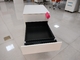 Dua Laci Satu Kotak Perabot Kantor Kabinet Pedestal Seluler Baja Dengan Kunci Tengah pemasok