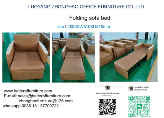 Sofa Bed Lipat Multi Fungsi Digunakan Untuk Rumah Sakit Tersedia PU Atau Kain pemasok