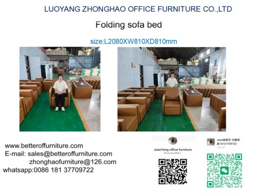 Sofa Bed Lipat Multi Fungsi Digunakan Untuk Rumah Sakit Tersedia PU Atau Kain pemasok