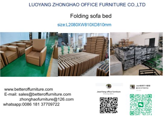 Sofa Bed Lipat Multi Fungsi Digunakan Untuk Rumah Sakit Tersedia PU Atau Kain pemasok