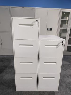 Latereral Filing Cabinet Steel Material With 4/3/2 Drawers White Color pemasok