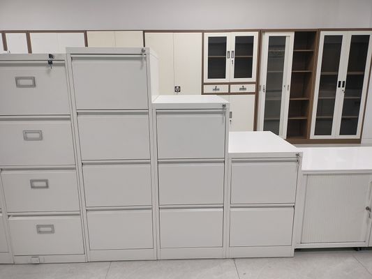 Latereral Filing Cabinet Steel Material With 4/3/2 Drawers White Color pemasok