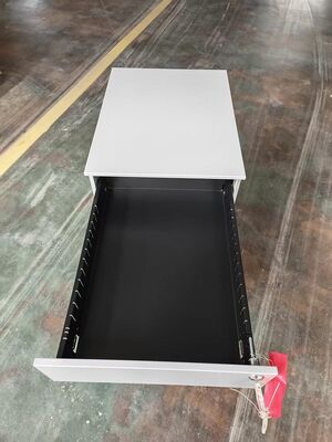 2 Laci 1 Kotak Mobil Pedestal Metal Cabinet Untuk Ruang penyimpanan pemasok