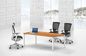 Meja Ruang Rapat Konferensi tabung baja 50 * 50 Desain Modern Perabot Kantor pemasok
