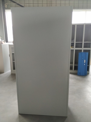 Desain kantor untuk pintu kaca ayun terbuka empat rak yang disesuaikan struktur kabinet baja KD pemasok